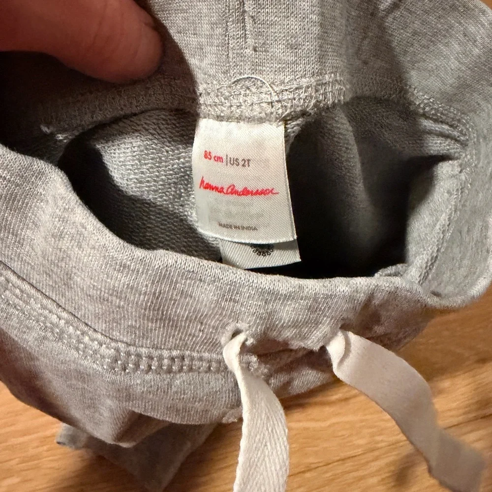 Hanna Andersson Gray Sweatpants 2T Organic Cotton Jogger Toddler Pants